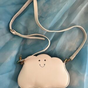 Cloud-Shaped Cream Crossbody Bag